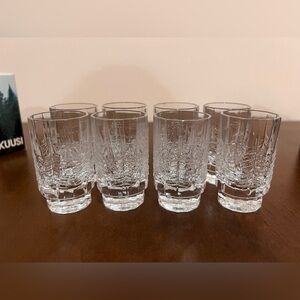 Iittala Finland Kuusi Spruce Shot Glasses x8